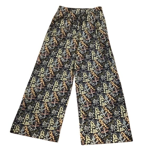 J. Crew Point Sure Jungle Print Crepe Wide Leg Pant size 6 - Picture 3 of 12